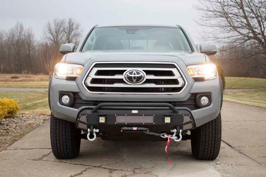 Fishbone Offroad Center Stubby Winch Bumper for 2016-2023 Toyota Tacoma FB21311