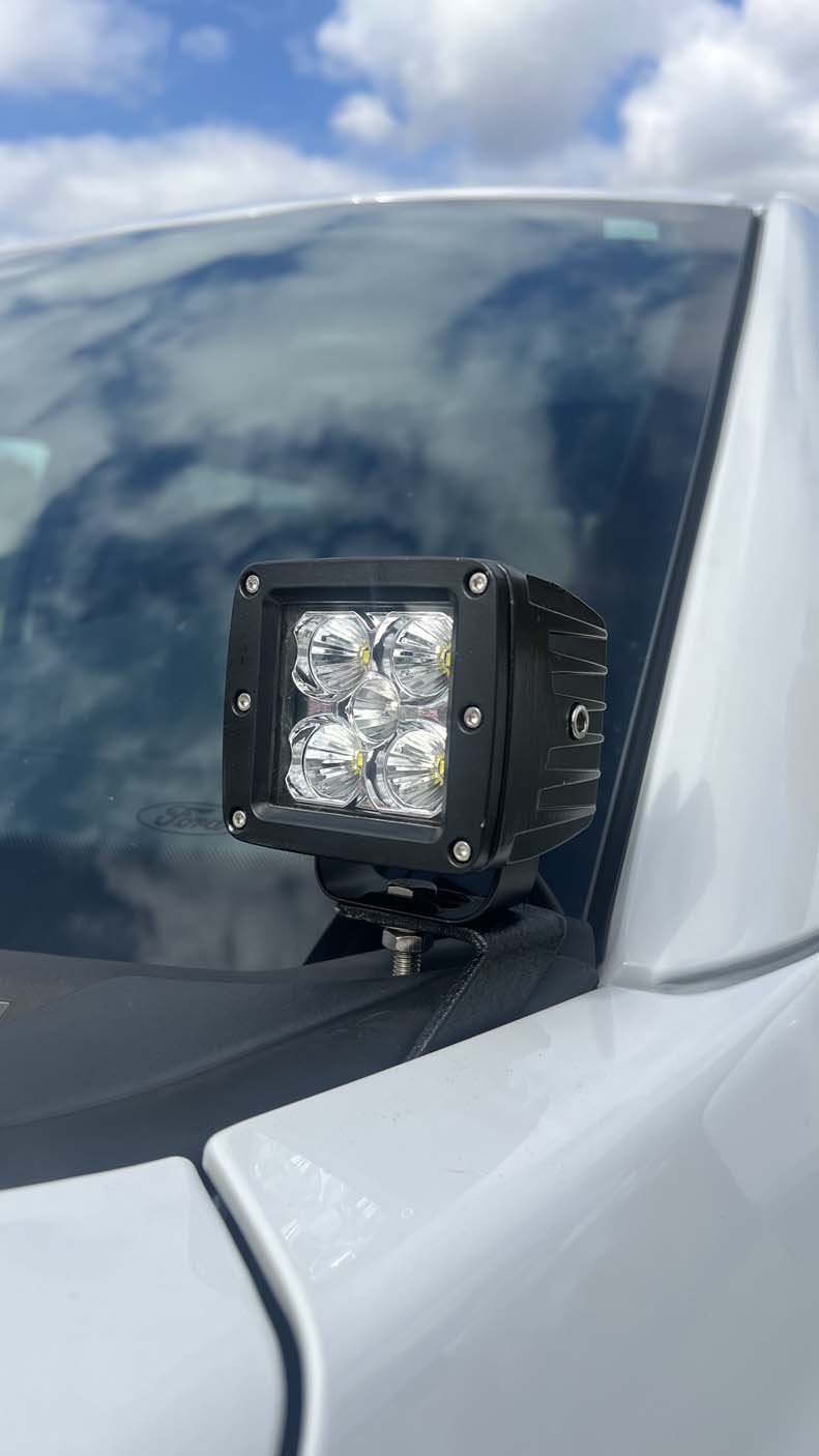 Fishbone Offroad Hood Light Pod Bracket for 2015-2023 F150/Raptor FB21353