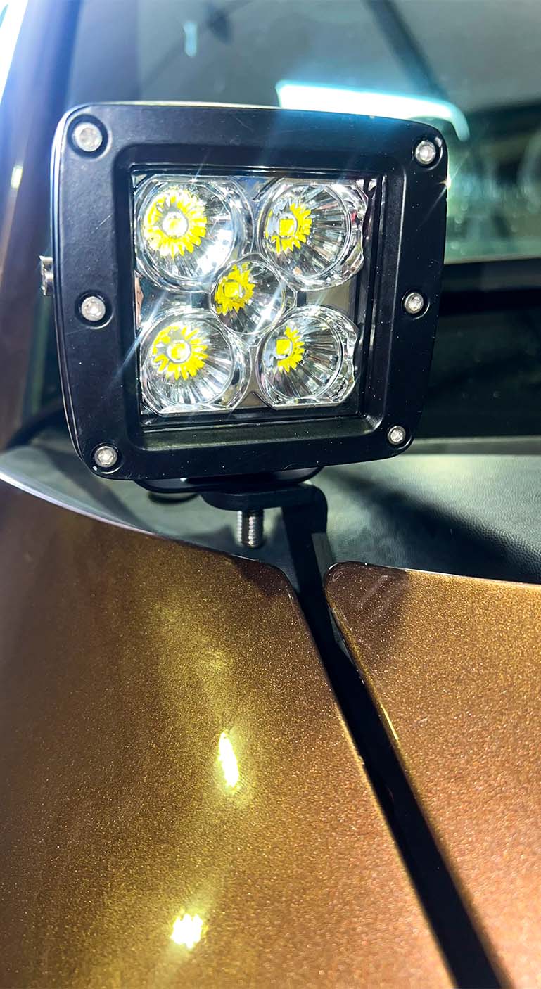 Fishbone Offroad Hood Light Pod Bracket for 2004-2014 Ford F-150 and 2010-2014 Ford Raptor FB21398