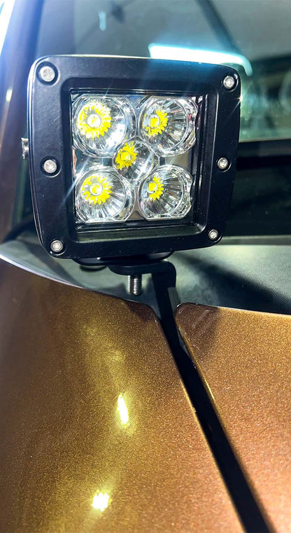 Fishbone Offroad Hood Light Pod Bracket for 2004-2014 Ford F-150 and 2010-2014 Ford Raptor FB21398