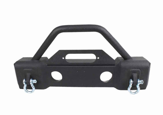 Fishbone Offroad Stubby Winch Bumper with Tube Guard for 2007-2018 Jeep Wrangler FB22001