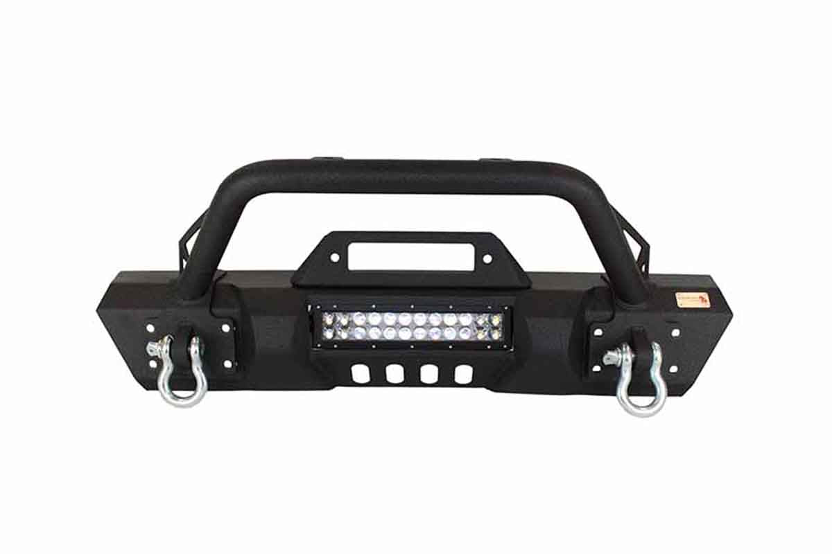 Fishbone Offroad Front Stubby Winch Bumper 2007-2018 Jeep Wrangler FB22004