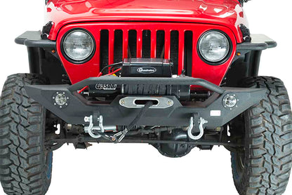 Fishbone Offroad Front Winch Bumper with LED's for 1987-2006 Jeep Wrangler FB22016