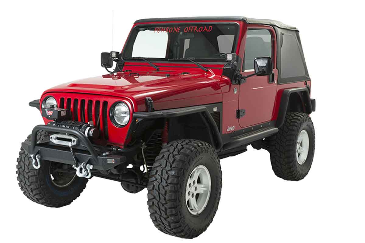 Fishbone Offroad Piranha Front Bumper with Winch Guard for 1987-2006 Jeep Wrangler FB22048