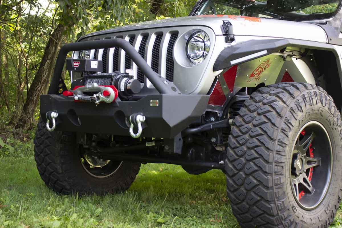 Fishbone Offroad Mako Front Bumper for 2018 & Up Jeep Wrangler/Gladiator FB22090
