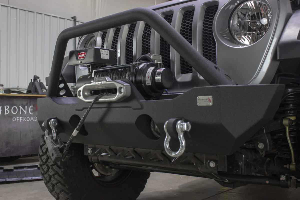 Fishbone Offroad Mako Front Bumper for 2018 & Up Jeep Wrangler/Gladiator FB22090