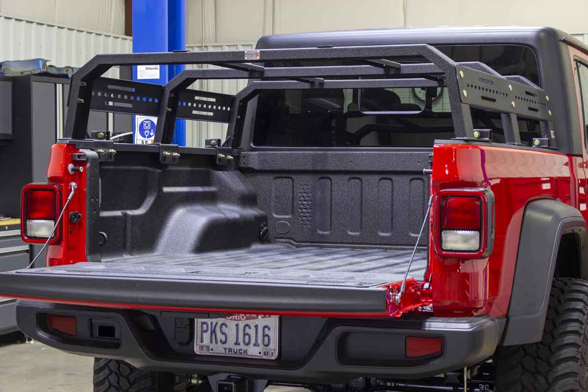 Fishbone Offroad Half Height Truck Bed Rack for 2020 & Up Jeep Gladiator FB22150
