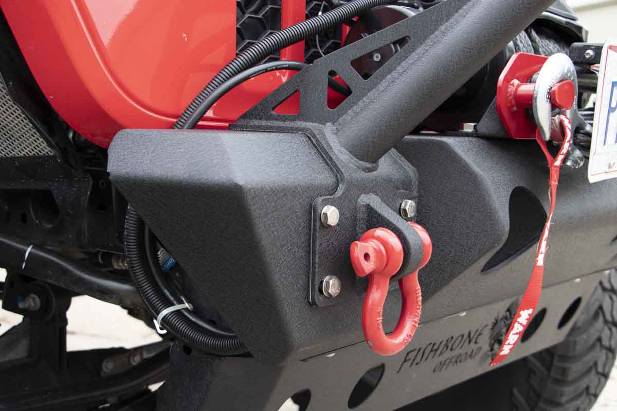 Fishbone Offroad Front Stubby Winch Bumper for 2018 & Up Jeep Wrangler/Gladiator FB22178