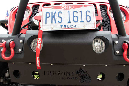 Fishbone Offroad Front Stubby Winch Bumper for 2018 & Up Jeep Wrangler/Gladiator FB22178