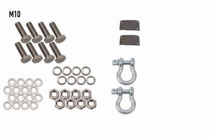 Fishbone Offroad Barracuda D-ring Mount Set For 2007 & Up Jeep Wrangler & 2020-Current Jeep Gladiator FB22344