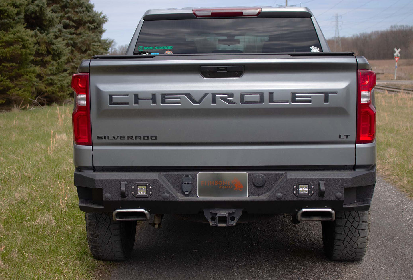 Fishbone Offroad Rockfish Rear Bumper for 2019-2025 Chevy Silverado FB22394