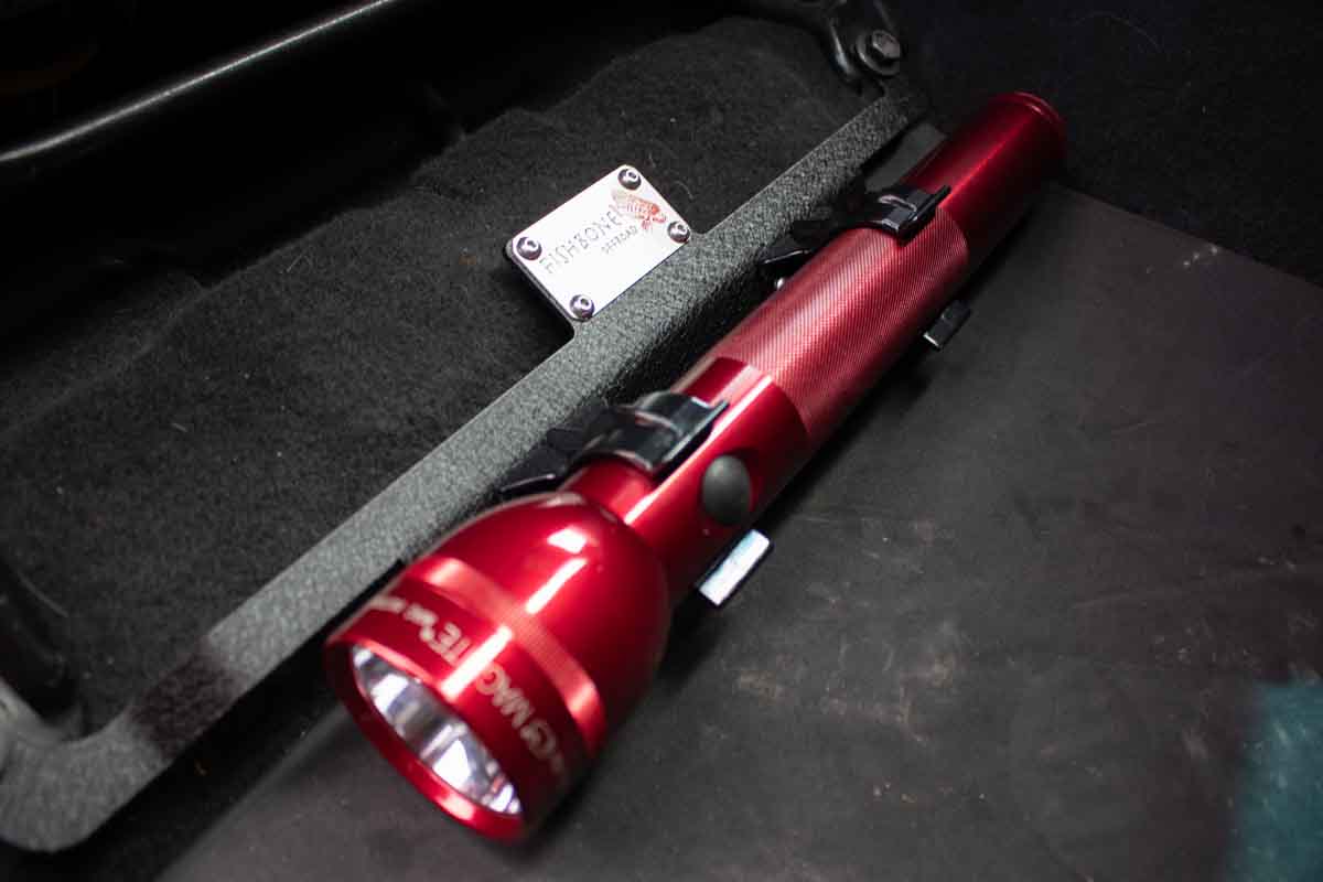 Fishbone Offroad Front Seat Flashlight Mount for 2005-Current Toyota Tacoma FB25315