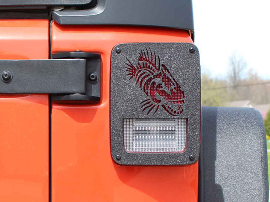 Fishbone Offroad Tail Light Covers for 1976-2006 Jeep CJ/Wrangler FB31043