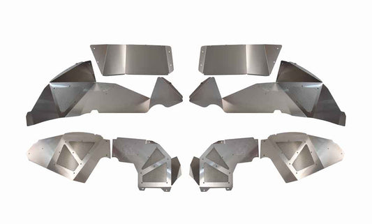 Fishbone Offroad 2018-Current Jeep Wrangler JL Raw Aluminum Inner Fenders - Legacy Model - Set FB33108