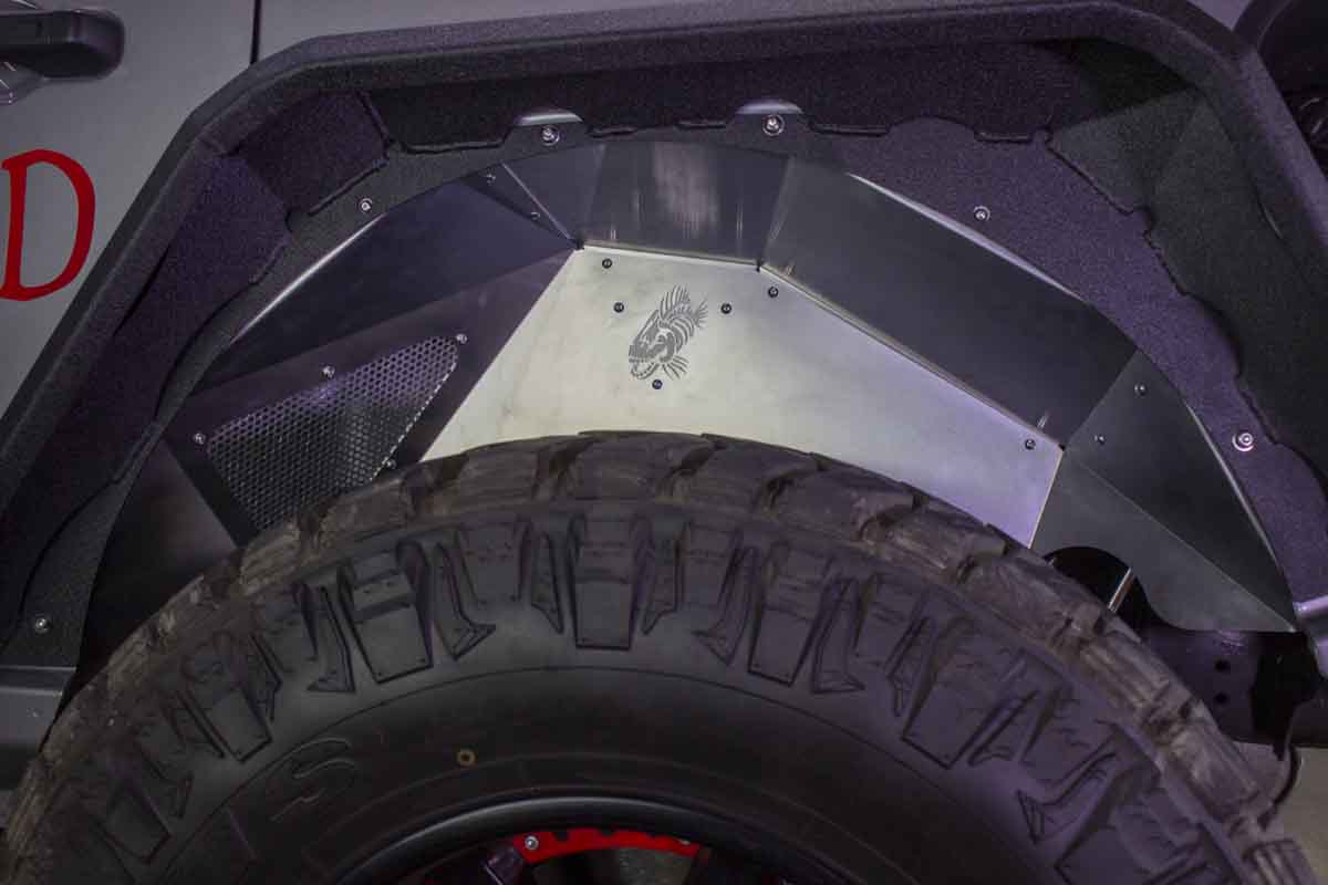 Fishbone Offroad 2018-Current Jeep Wrangler JL Raw Aluminum Inner Fenders - Legacy Model - Set FB33108