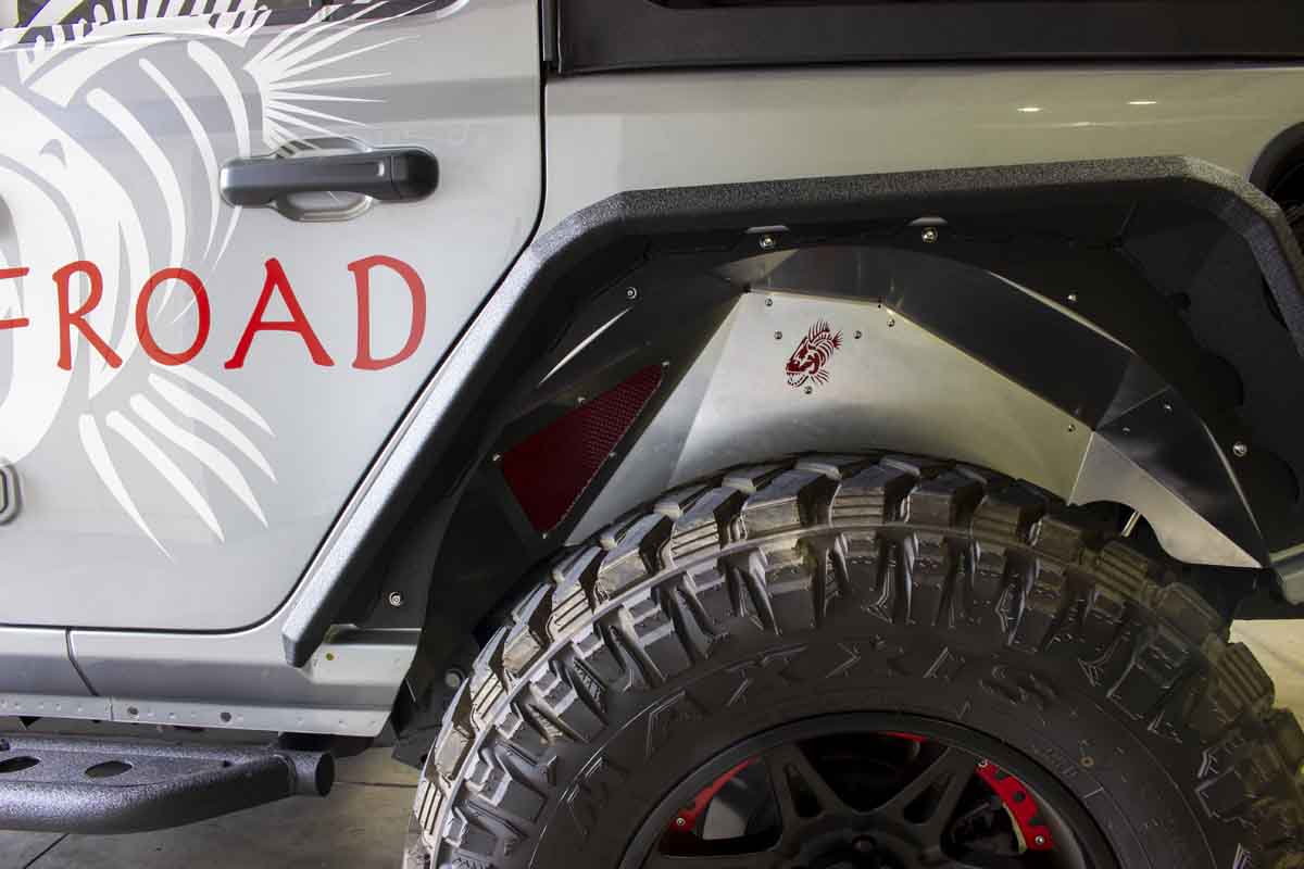 Fishbone Offroad 2018-Current Jeep Wrangler JL Raw Aluminum Inner Fenders - Legacy Model - Set FB33108