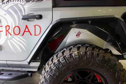 Fishbone Offroad 2018-Current Jeep Wrangler JL Raw Aluminum Inner Fenders - Legacy Model - Set FB33108
