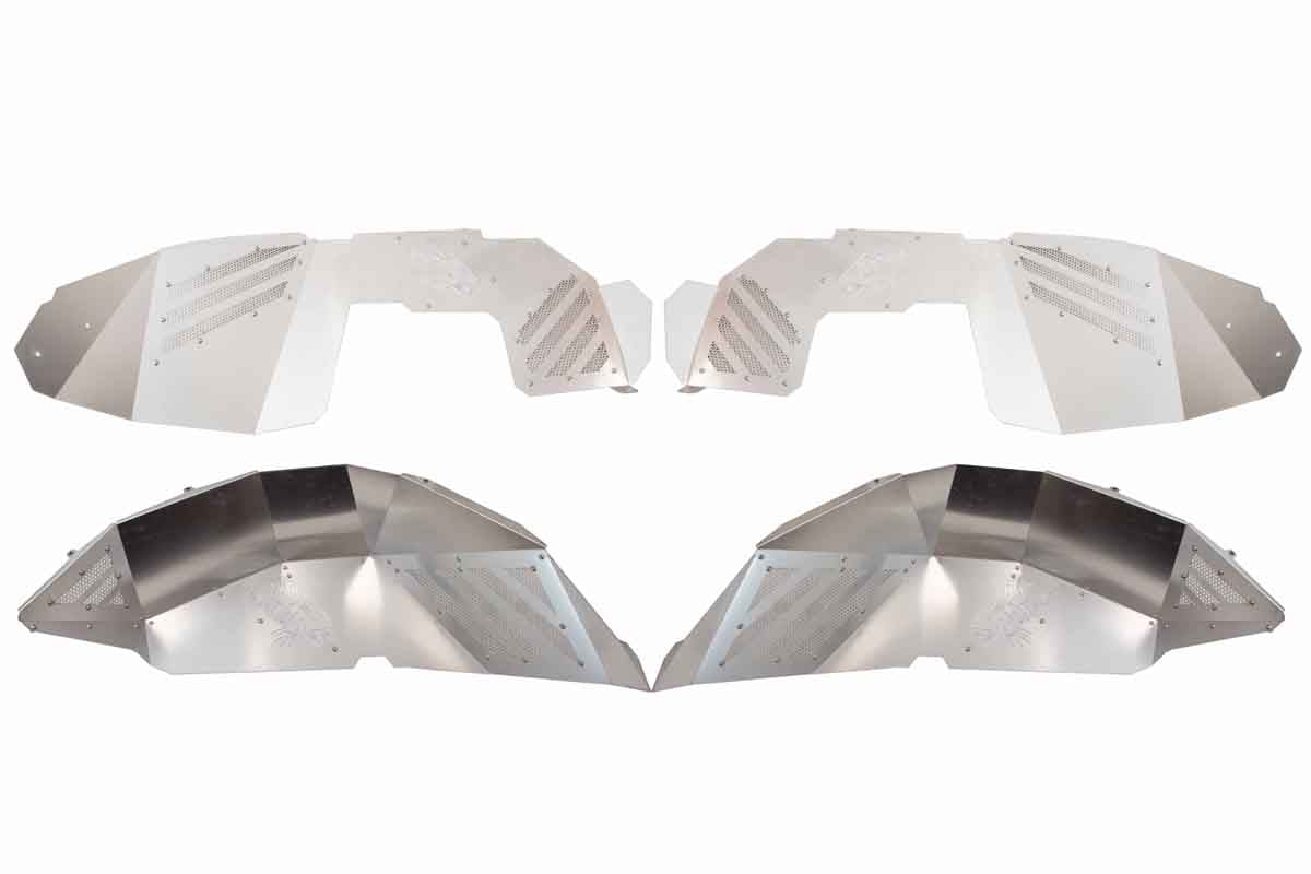Fishbone Offroad RAW Aluminum Inner Fenders for 2018 & Up Jeep Wrangler/Gladiator FB33192F