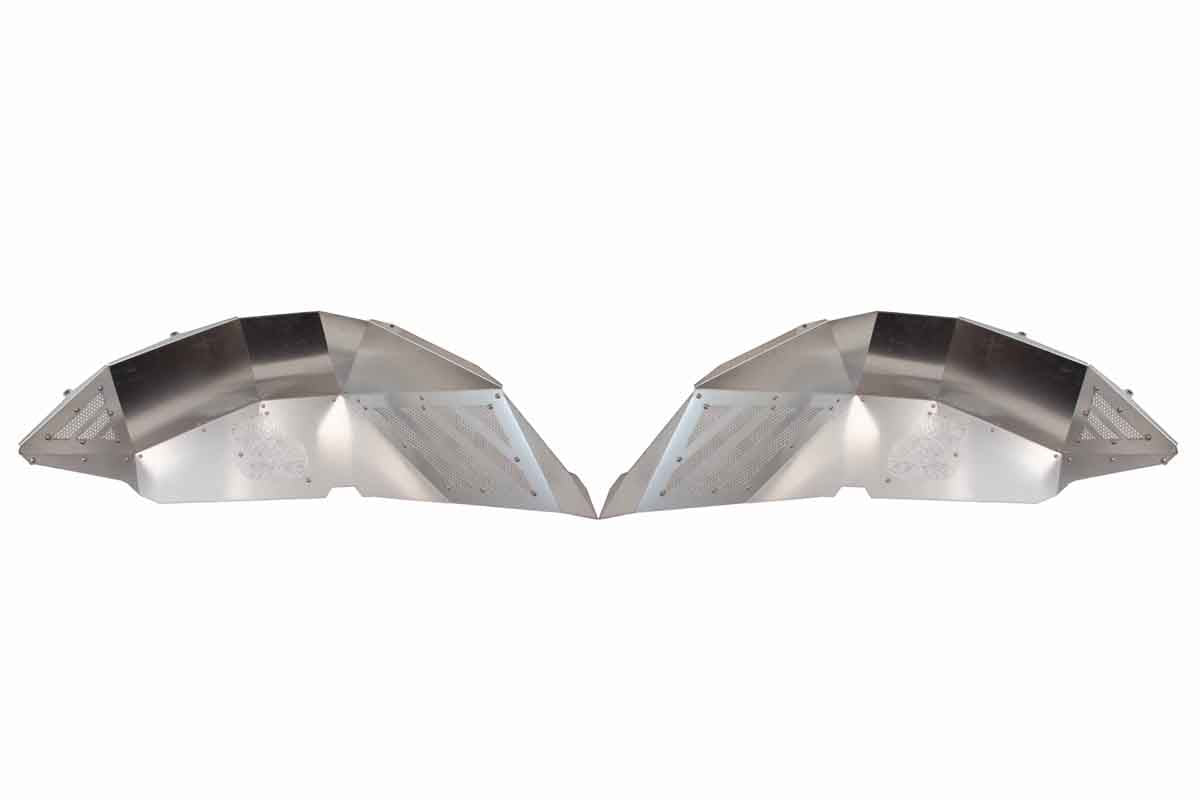 Fishbone Offroad RAW Aluminum Inner Fenders for 2018 & Up Jeep Wrangler/Gladiator FB33192F