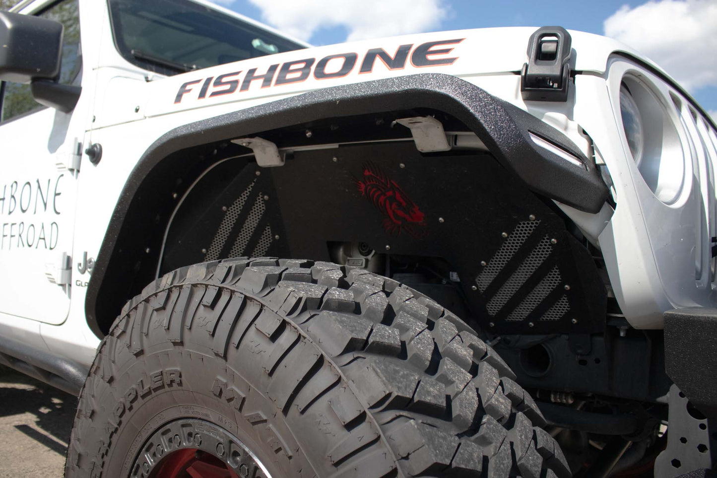 Fishbone Offroad 2018-Current Jeep Wrangler JL, JLU & 2020-Current Jeep JT Gladiator Aluminum Elite Front Fenders FB33455F