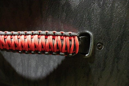 Fishbone Offroad Red Paracord Door Handles for 1997-2006 Jeep Wrangler FB55286