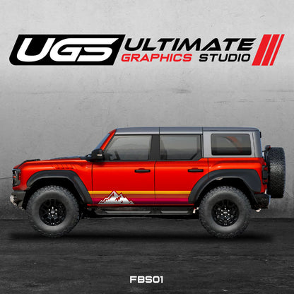 Ford Bronco Retro Mountain Graphics Kit