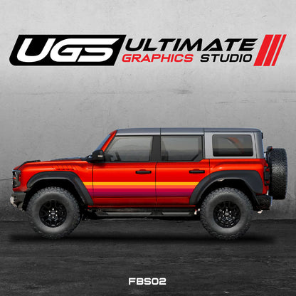 Ford Bronco Retro Graphics Full Color Kit