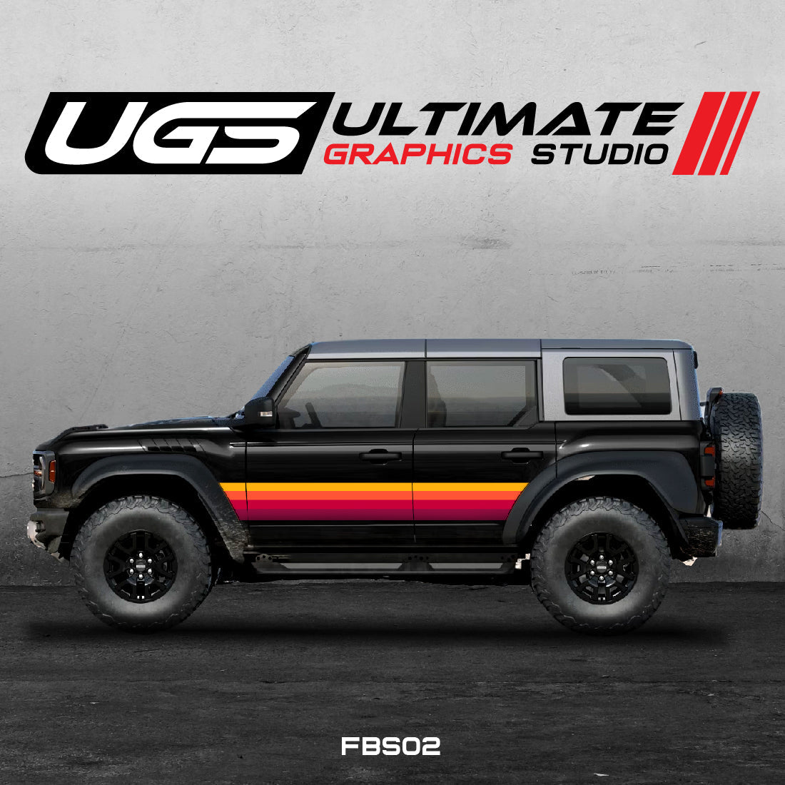 Ford Bronco Retro Graphics Full Color Kit