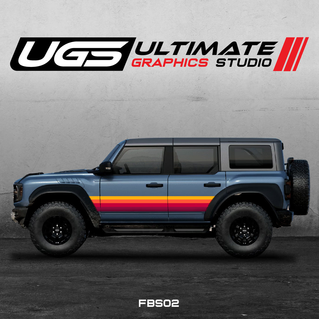 Ford Bronco Retro Graphics Full Color Kit