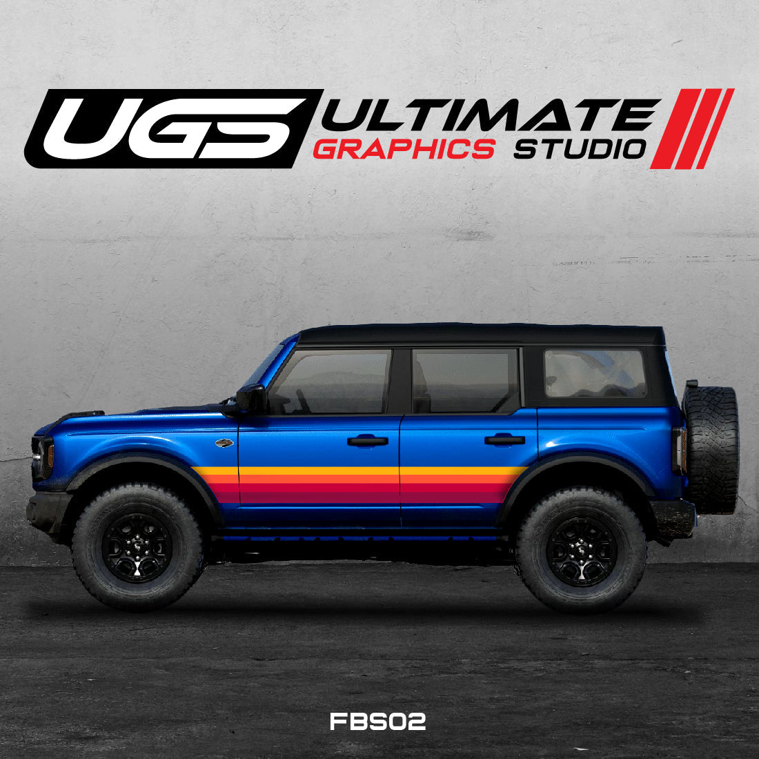 Ford Bronco Retro Graphics Full Color Kit