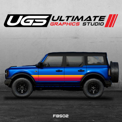 Ford Bronco Retro Graphics Full Color Kit
