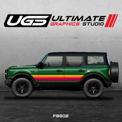 Ford Bronco Retro Graphics Full Color Kit