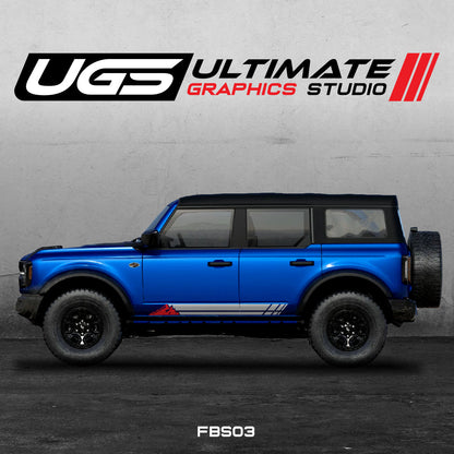 Ford Bronco Graphics 2 Color Mountain Graphics