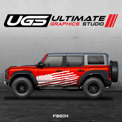 Ford Bronco American Flag Graphics