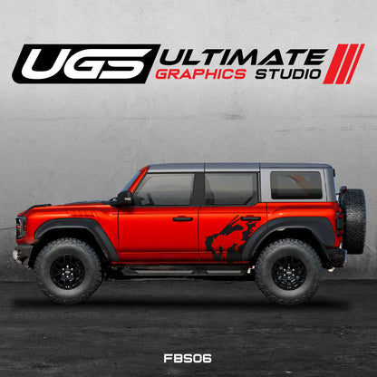 Ford Bronco Logo Side 1 Color Graphics