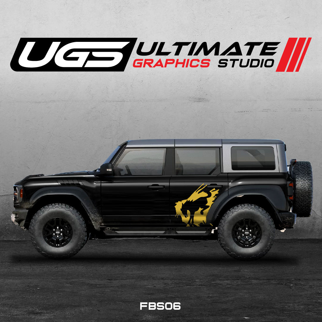 Ford Bronco Logo Side 1 Color Graphics