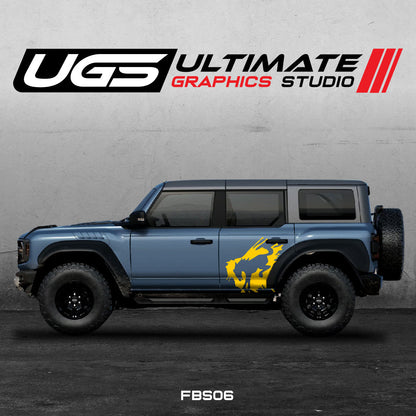 Ford Bronco Logo Side 1 Color Graphics