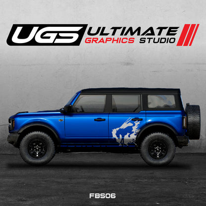 Ford Bronco Logo Side 1 Color Graphics