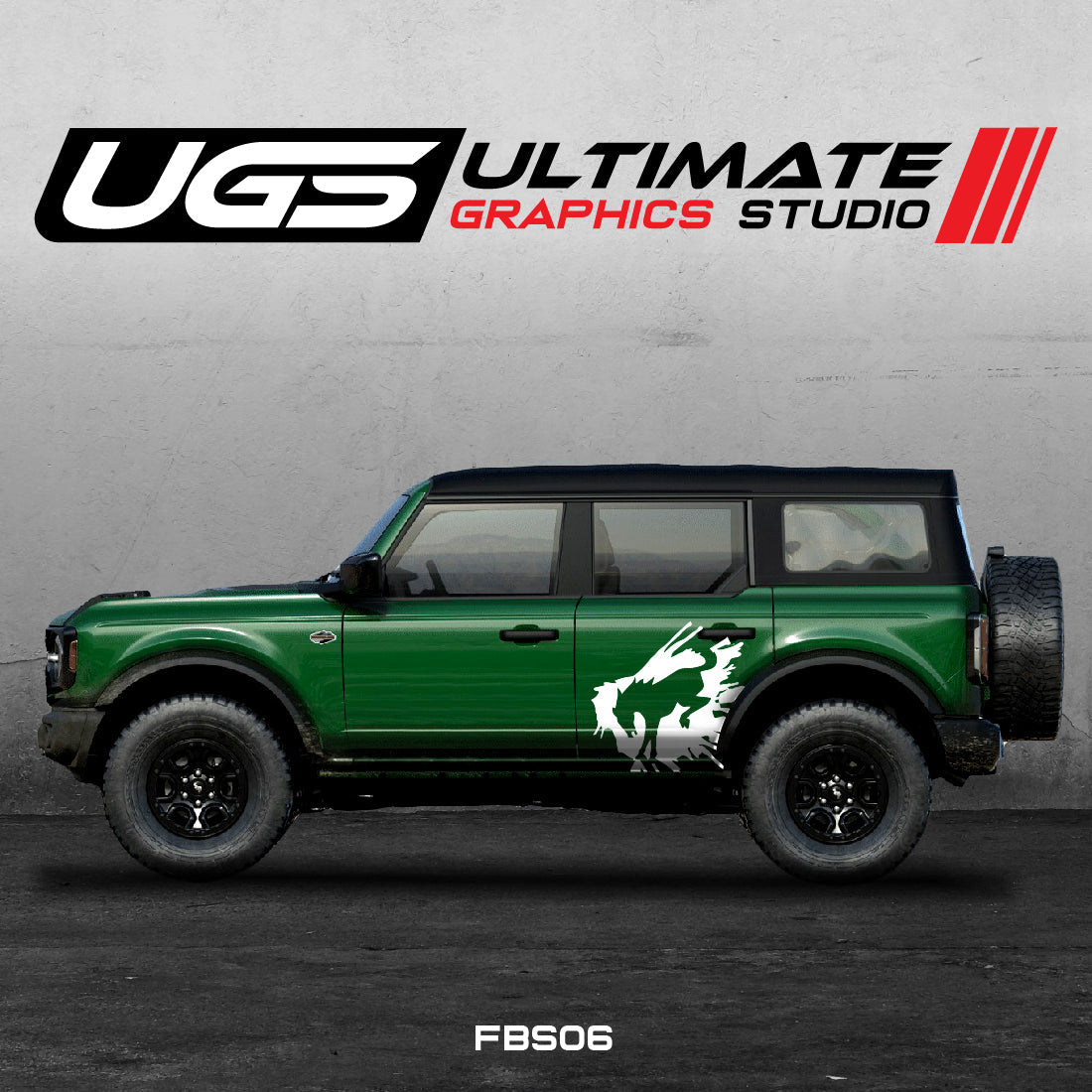 Ford Bronco Logo Side 1 Color Graphics