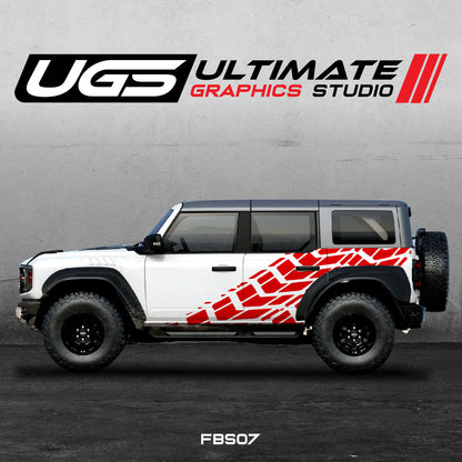 Ford Bronco Tire Mark side Graphics