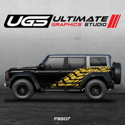 Ford Bronco Tire Mark side Graphics