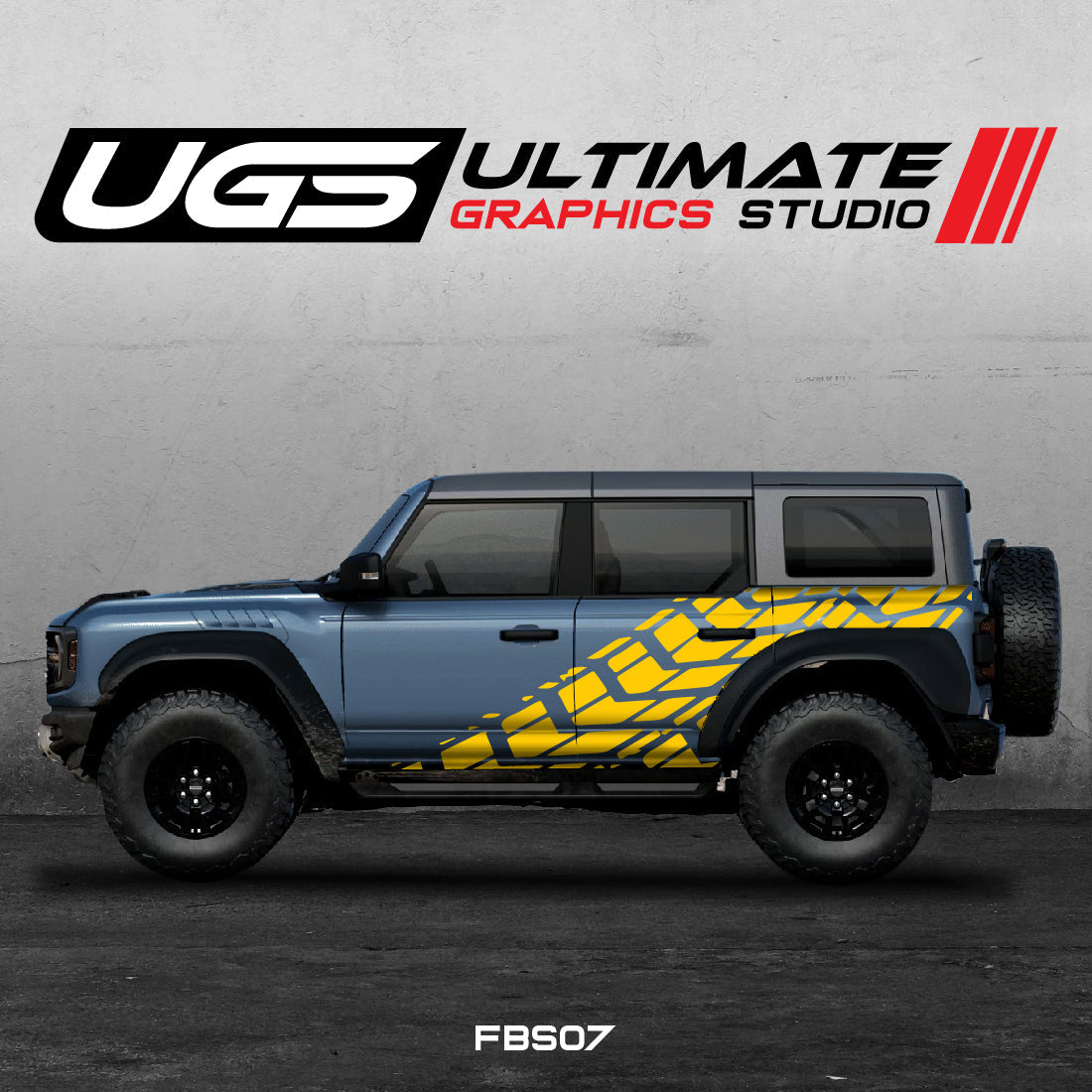 Ford Bronco Tire Mark side Graphics