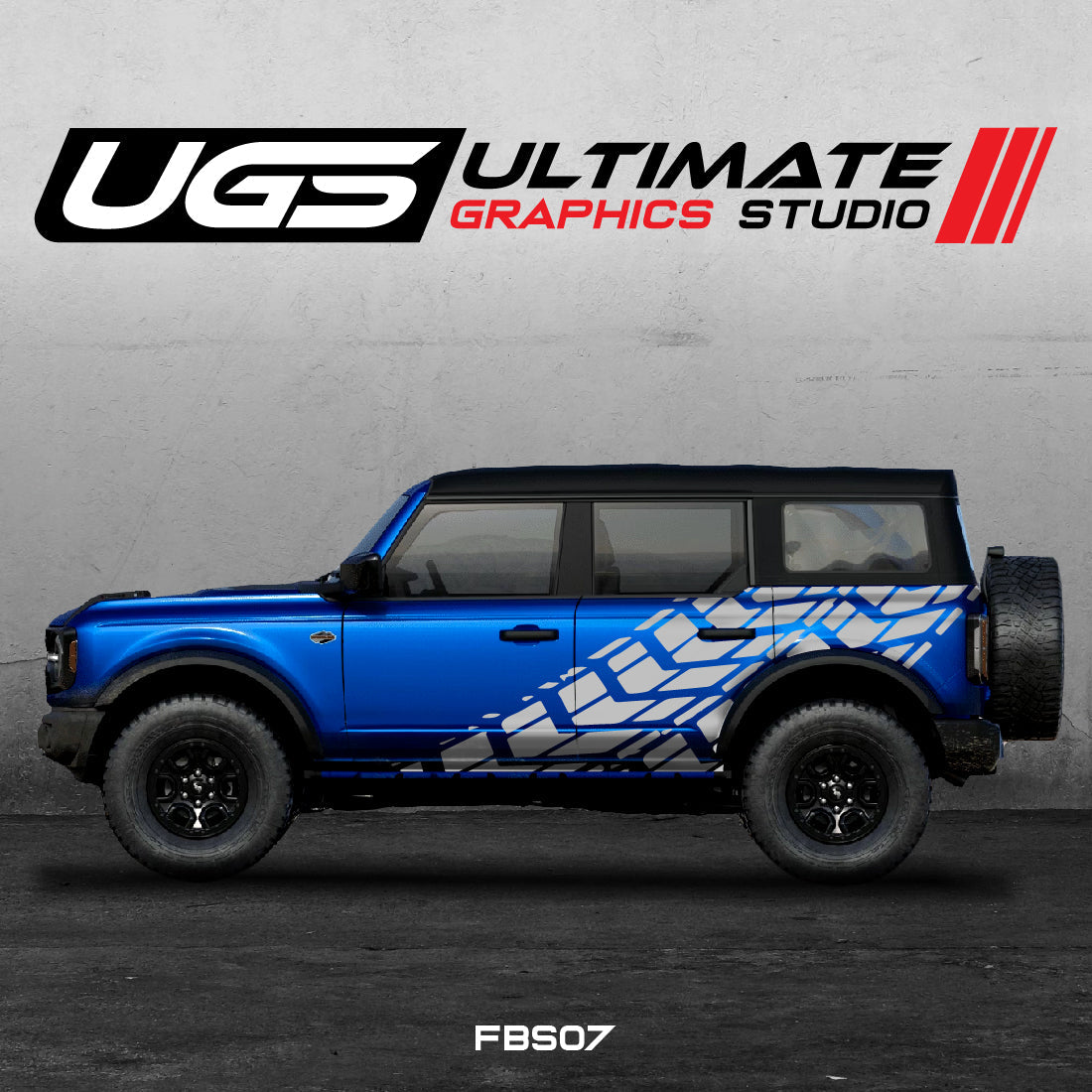 Ford Bronco Tire Mark side Graphics