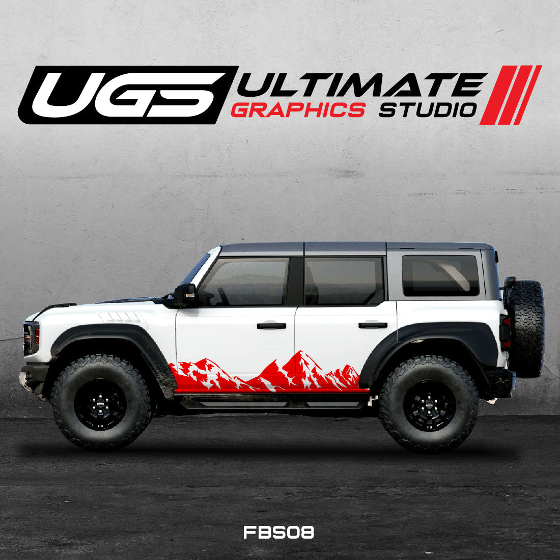 Ford Bronco Mountain Side Graphics