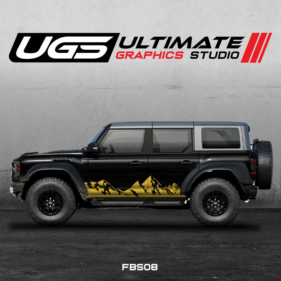 Ford Bronco Mountain Side Graphics