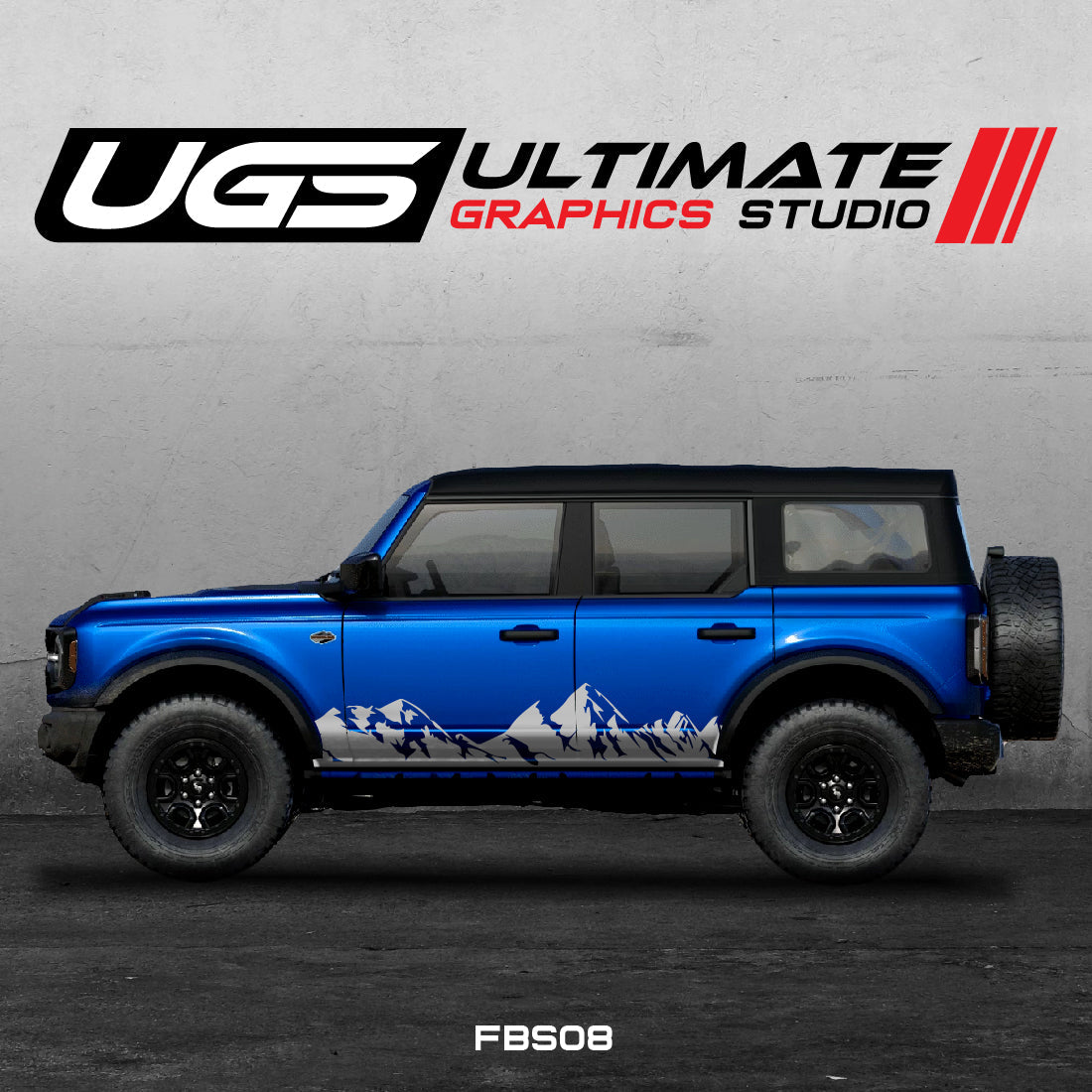 Ford Bronco Mountain Side Graphics