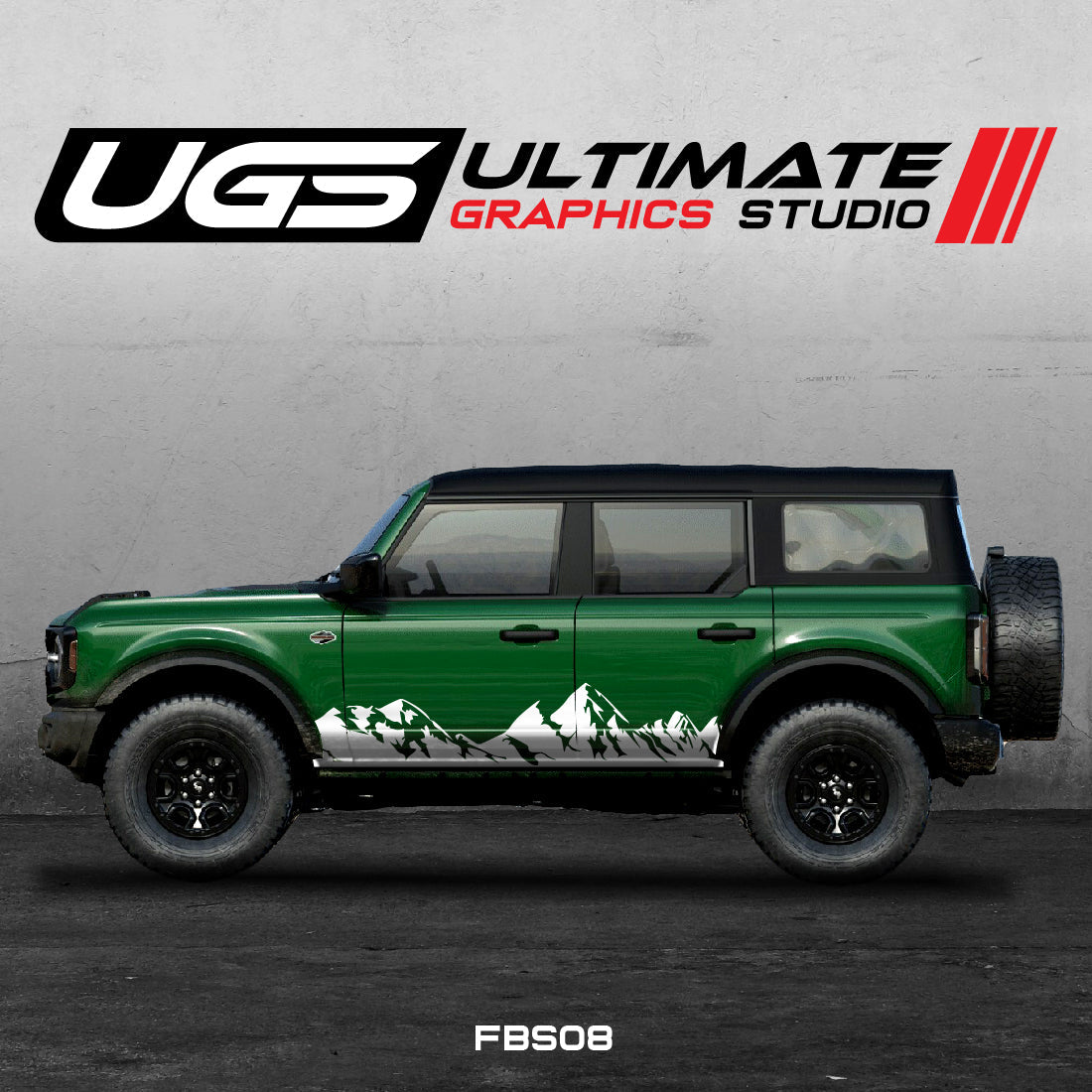 Ford Bronco Mountain Side Graphics
