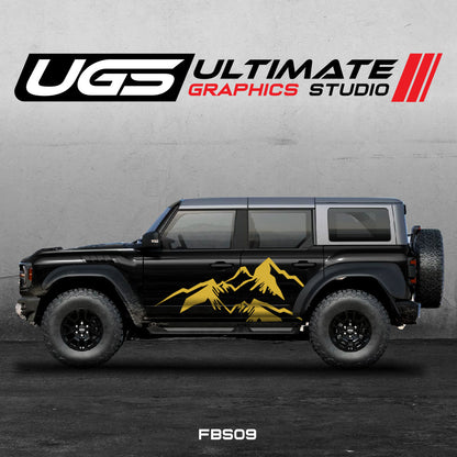 Ford Bronco Large Mountain Side Graphics