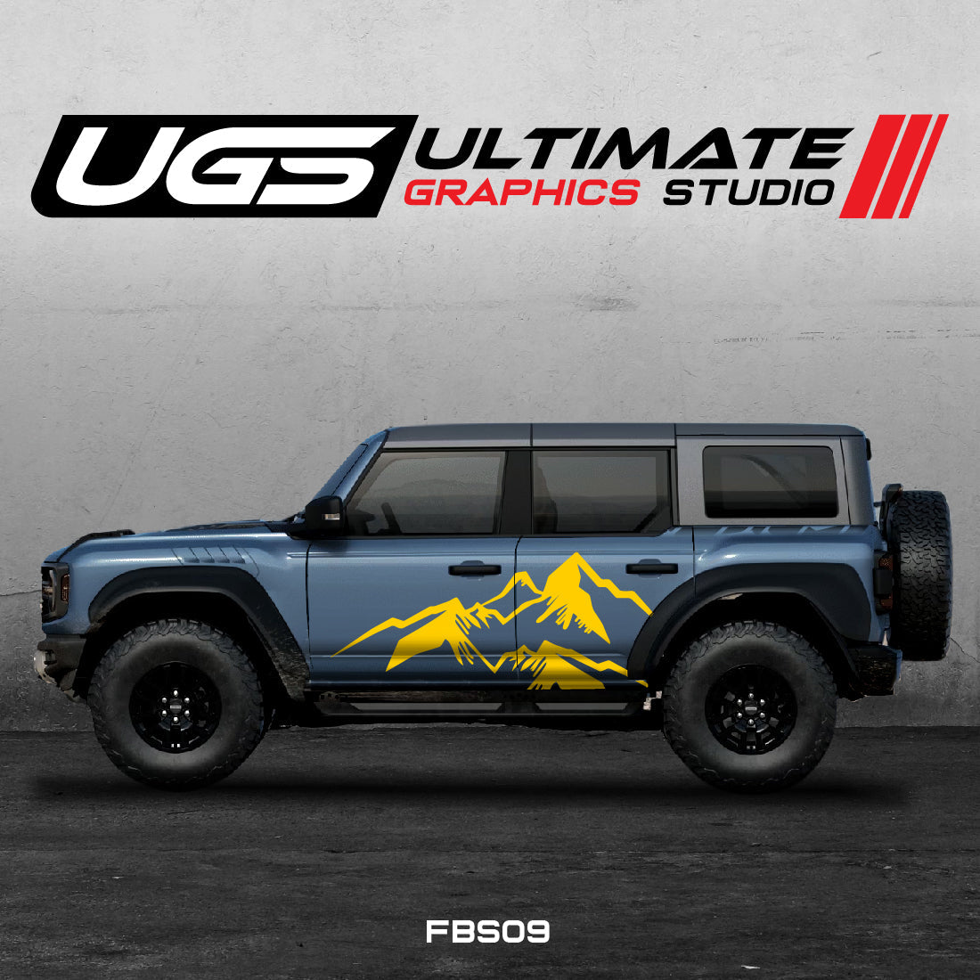 Ford Bronco Large Mountain Side Graphics
