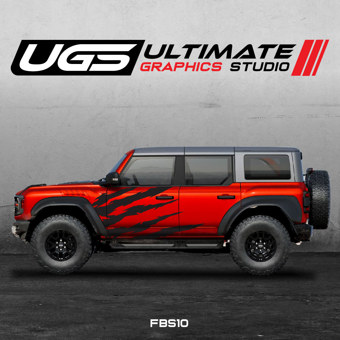 Ford Bronco Scratch Side Graphics